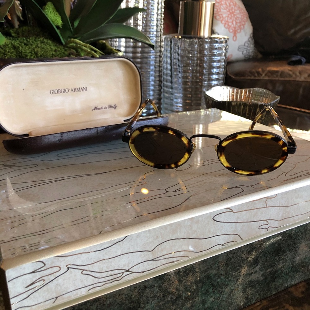 Vintage Giorgio Armani Tortoise Sunglasses